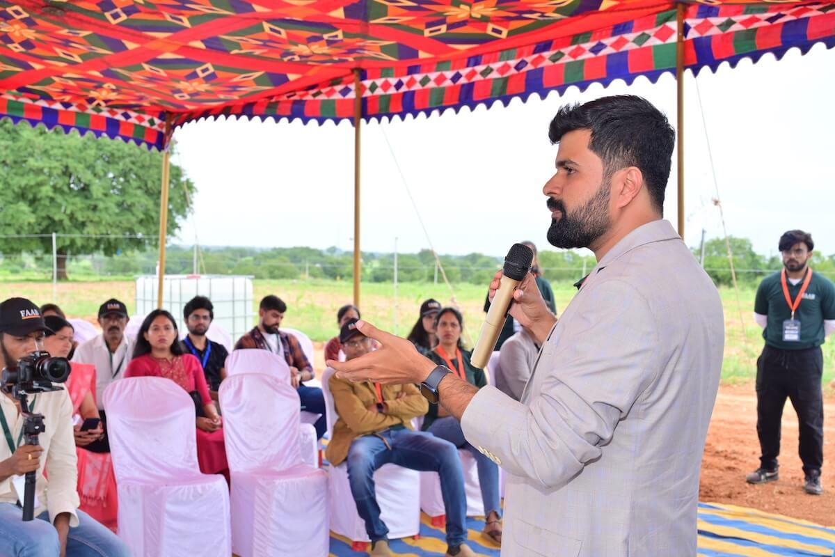 The Lotus Collective investor event at Bhogganapura farmland 2