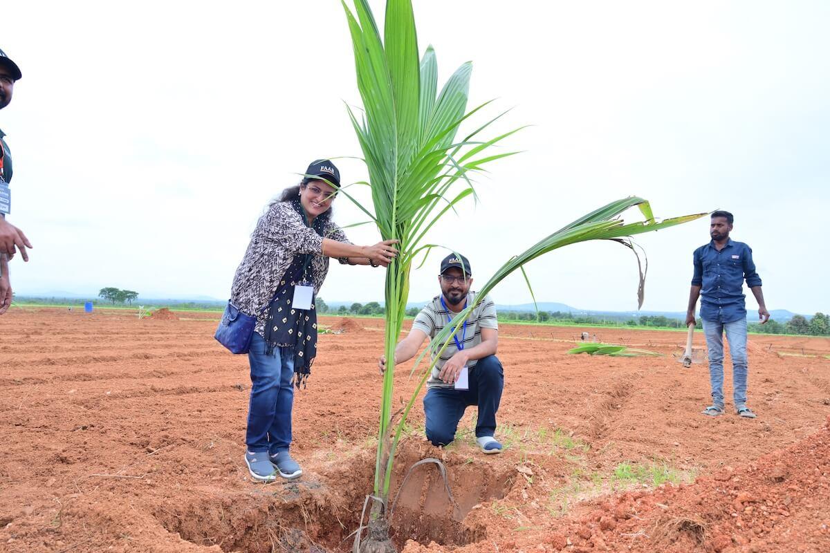 The Lotus Collective investor event at Bhogganapura farmland 9